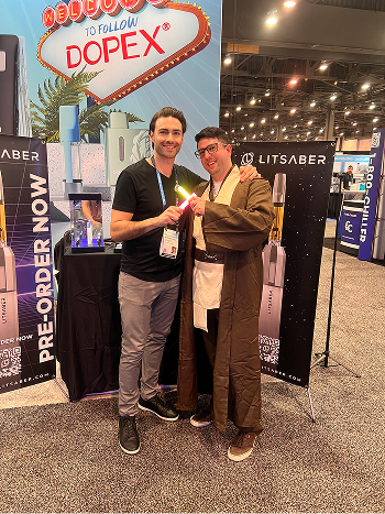 Litsaber booth at MJBizCon